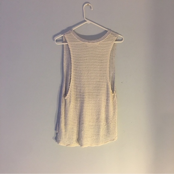 Horseshoe Design Lightweight Loose Fitting Light Gray Tank Top Size Small - Picture 4 of 7